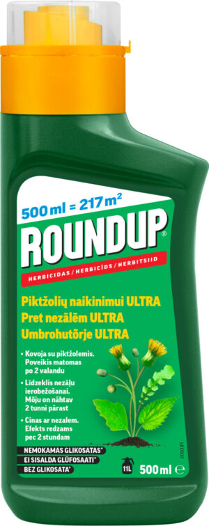 Umbrohutõrje Roundup Ultra 500 ml