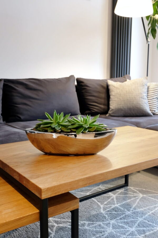 Lillepott Laevuke Ø40x14x h14cm hõbedane