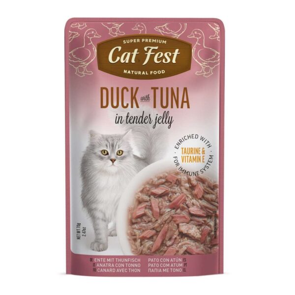 Märgtoit Cat fest pardi ja tuunikalaga želees 70g
