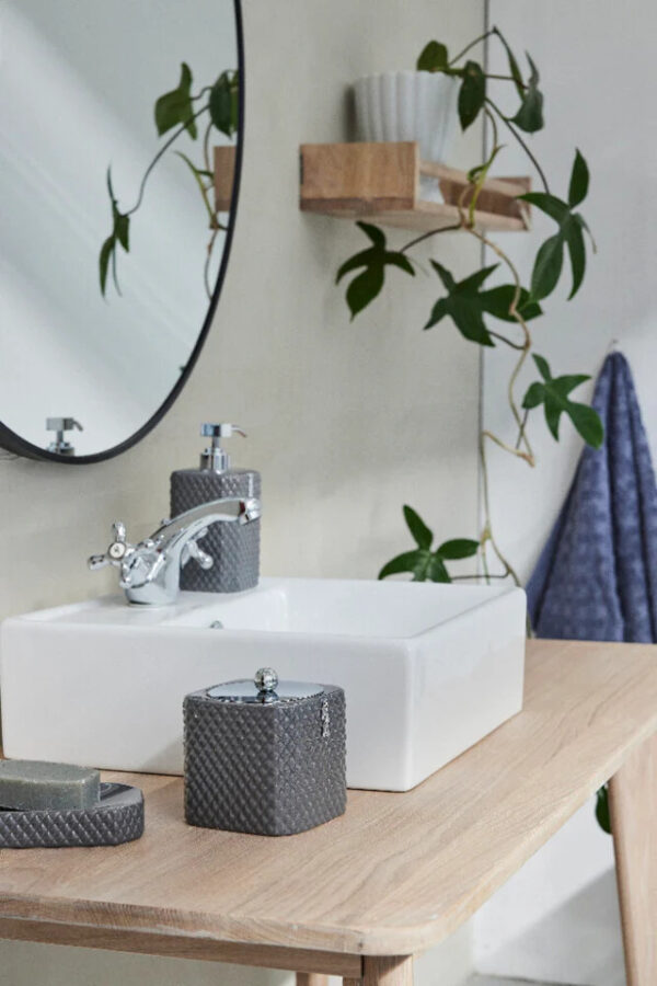 Peegel Hallia must Ø80x h80cm