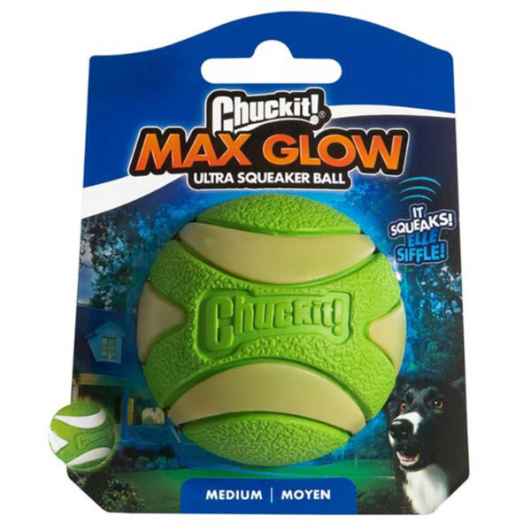 Mänguasi Chuckit Max Glow Ultra pall M Ø6,5cm