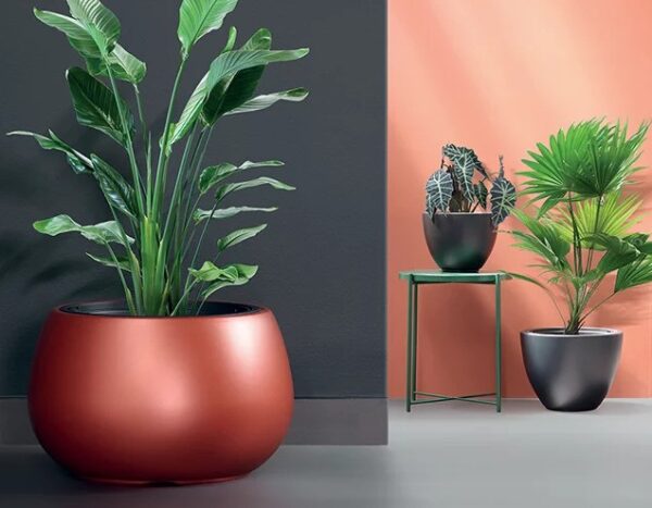 Õuepott Heos Ø46,9x h36cm antratsiit