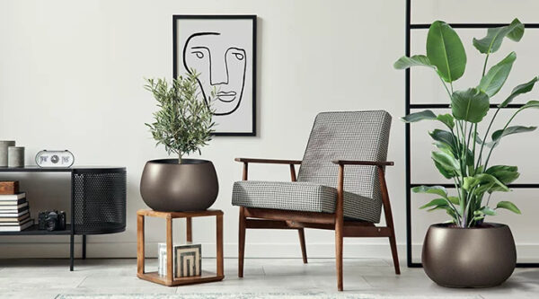 Õuepott Heos Eco Ø37x h23cm antratsiit