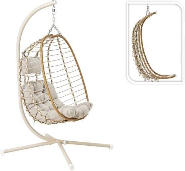 Ripptool kokkupandav beež 126x104x h195cm