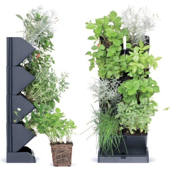 Taimestend Mini Cascade 19,5x19,5x h47,5cm antratsiit