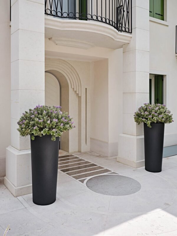 Õuepott Schio cono Ø44,5x h110cm valge