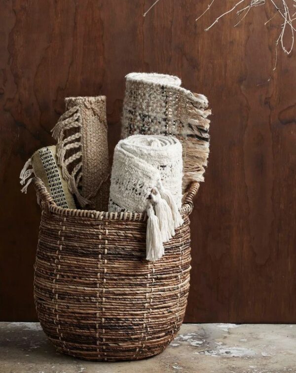 Korv Santos L pruun Ø40x h45cm