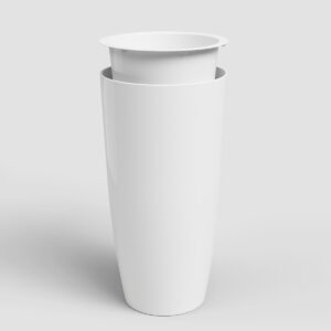 Sisupott Santorini 65cm valge