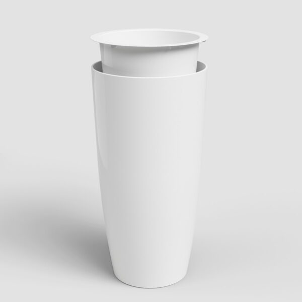 Sisupott Santorini 65cm valge