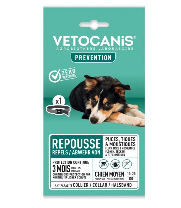 Vetocanis parasiiditõrje rihm keskmise suurusega koerale (10-20kg)