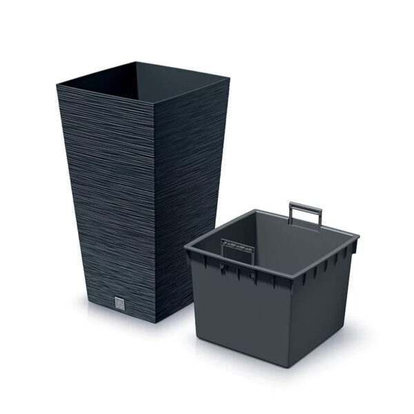 Õuepott Furu 39,5x39,5x h75,5cm antratsiit