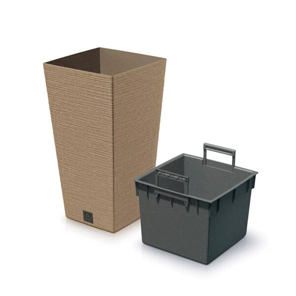 Õuepott Furu Eco 40x40x h75,5cm pruun