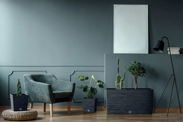 Õuepott Furu 24x24x h23,5cm valge