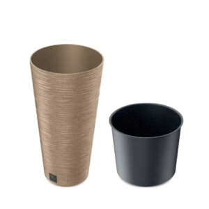 Õuepott Furu slim Eco Ø30x h57,5cm pruun