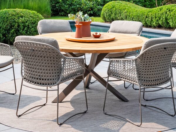 Aialaud Prado lazy susaniga Ø160x h74cm tiigipuu