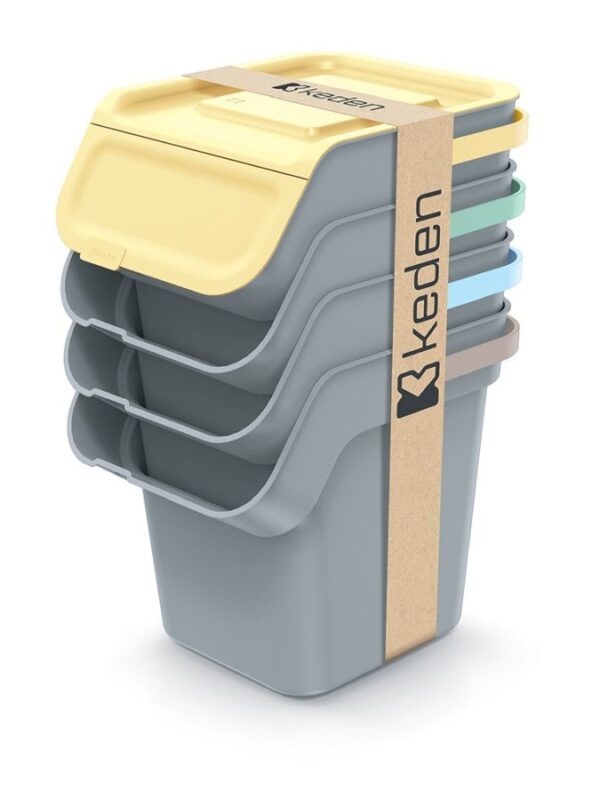 Prügikastide komplekt Kaddi hall 4x20L