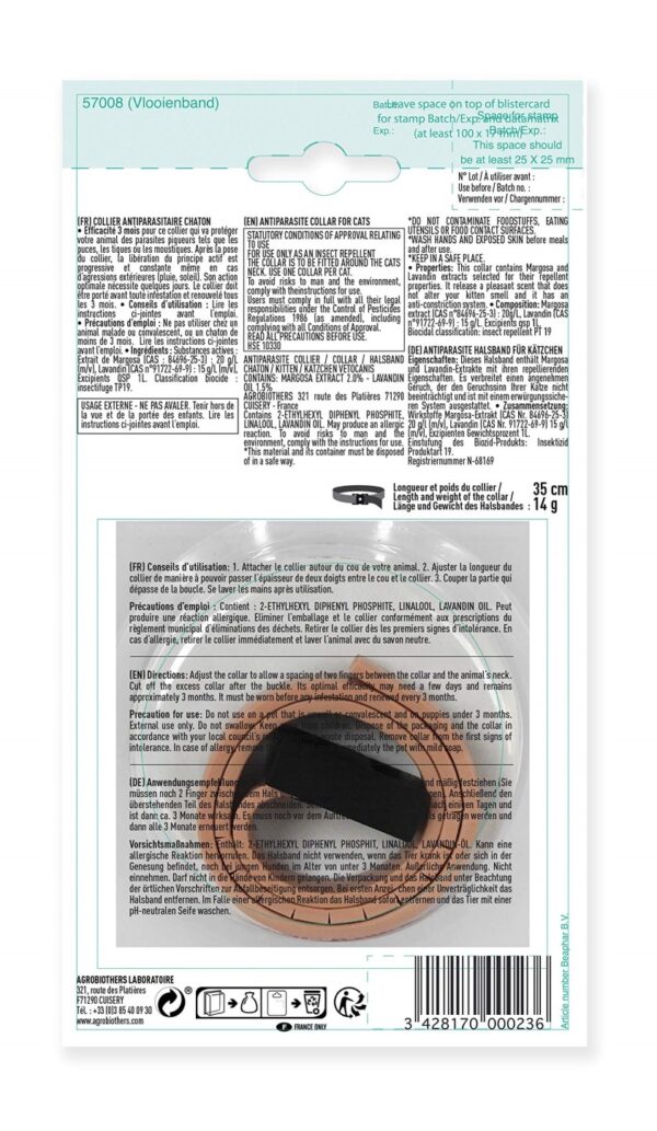 Vetocanis parasiiditõrje rihm kassipojale