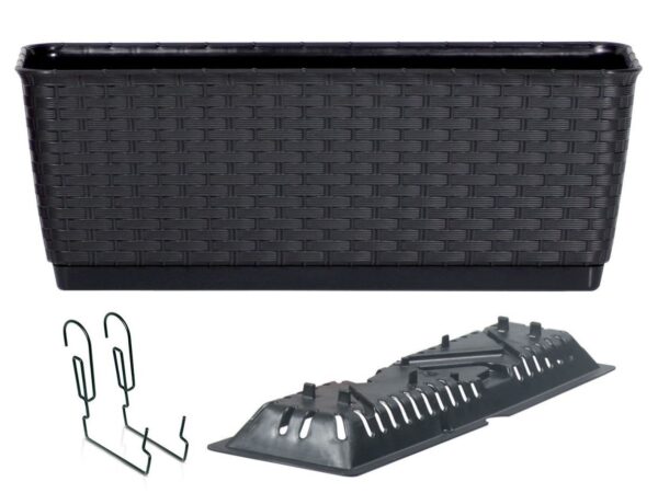 Rõdukast Ratolla kinnitusega 38,6x15,4x h14,2cm antratsiit