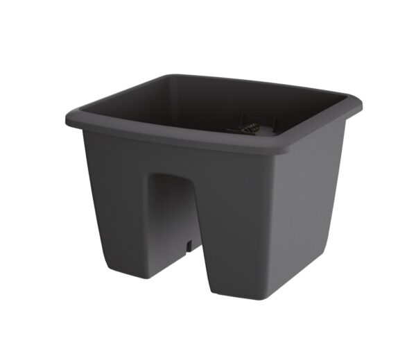 Rõdupott äärele Respana 29,8x h20,9cm antratsiit