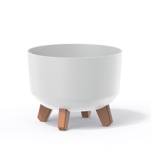 Lillepott Gracia jalgadel Ø33,9x h24cm valge