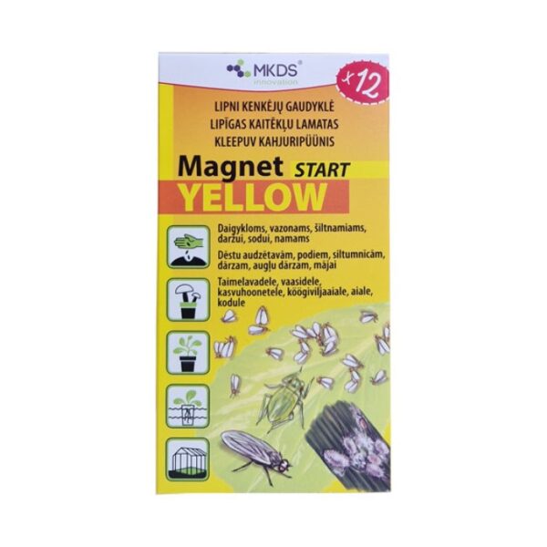 Magnet Yellow Start mini liimpüünis 7x14cm, 12tk/pk