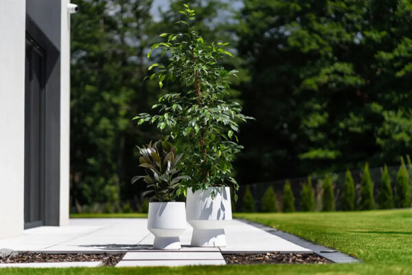 Õuepott Heos Ø27x h31,9cm valge