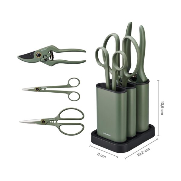 Fiskars kääride komplekt Plant Care 3tk, hoidikuga