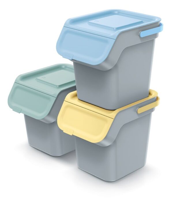 Prügikastide komplekt Kaddi hall 4x20L