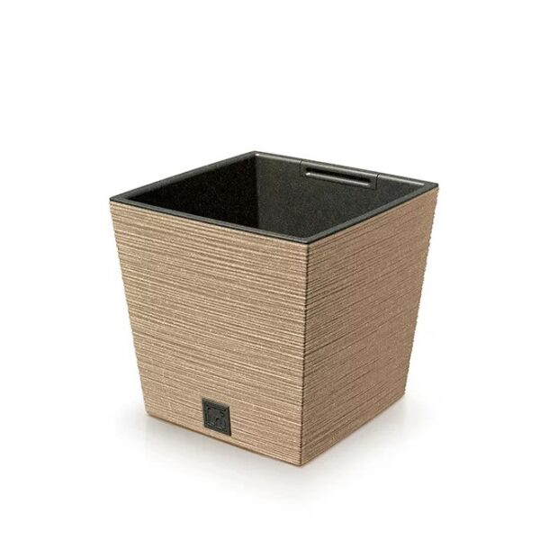 Õuepott Furu low Eco 29,5x29,5x h29cm pruun