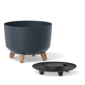 Lillepott Gracia jalgadel Ø33,9x h24cm valge