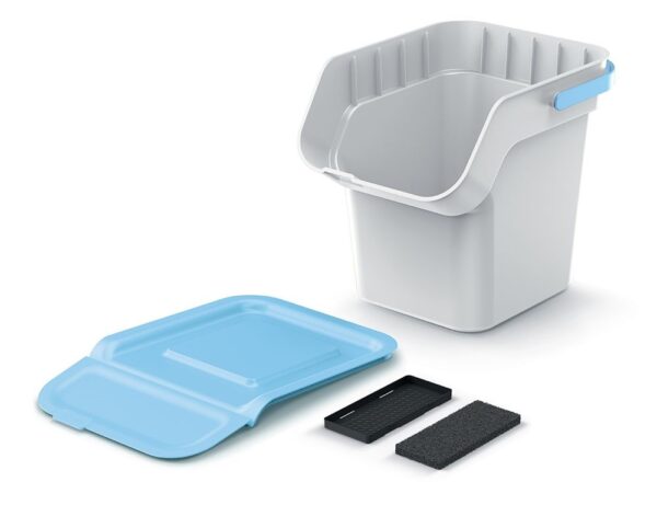 Prügikastide komplekt Kaddi helehall 4x20L