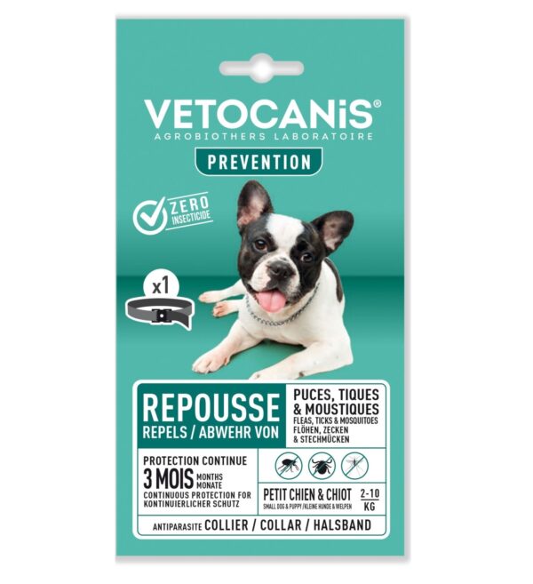 Vetocanis parasiiditõrje rihm väiksele koerale või kutsikale (kuni 10kg)