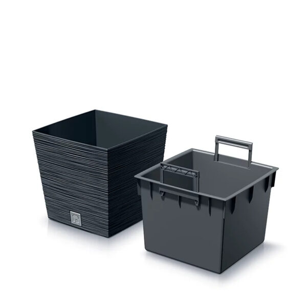 Õuepott Furu 30x30x h29cm antratsiit