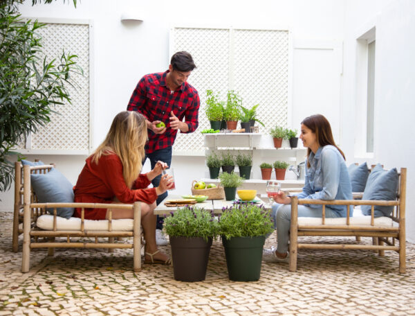 Istutuspott Madagascar To Grow Ø13cm hallikasroheline