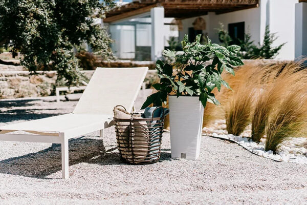 Õuepott Furu 26,5x26,5x h50cm valge