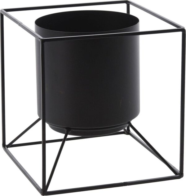 Lillepott alusega 13x13cm must