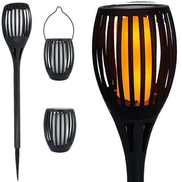 Solarvalgusti 3in1 12LED soe valge Ø12x h78cm