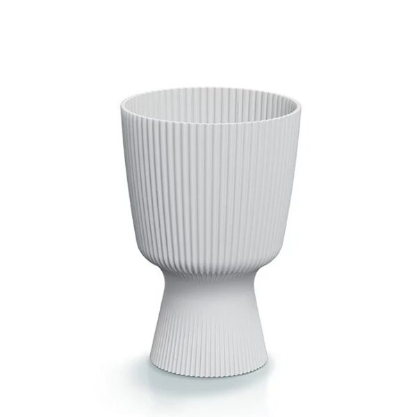 Lillepott Milly Round Ø14,6x h21,5cm valge