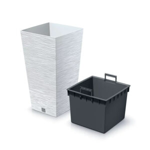 Õuepott Furu 39,5×39,5x h75,5cm valge