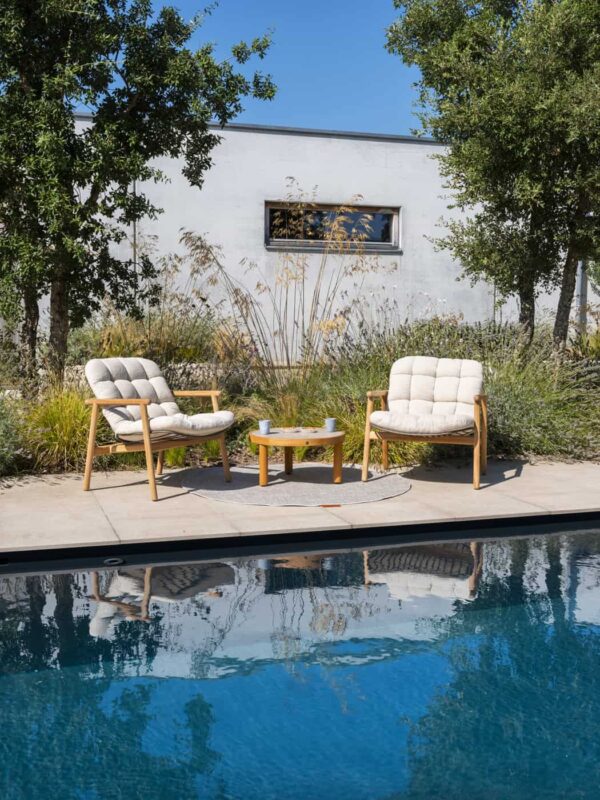 Aialaud Finn keraamiline ja tiikpuu 63x h32cm