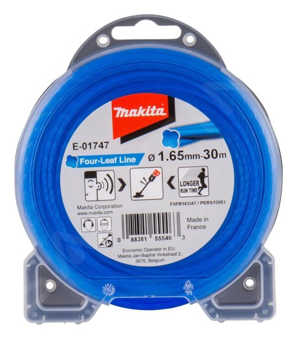 Trimmerijõhv Makita ristikheina kujulise lõikepinnaga 1,65mm x30m