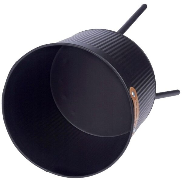 Lillepott jalgadel Ø20x h44,5cm must