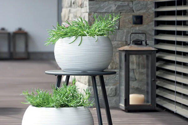 Õuepott Furu Ø40x h23cm antratsiit