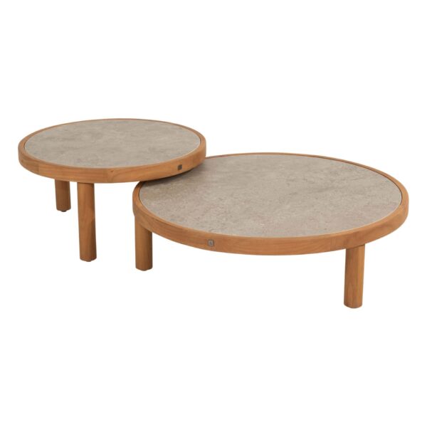 Aialaud Finn keraamiline ja tiikpuu 63x h32cm