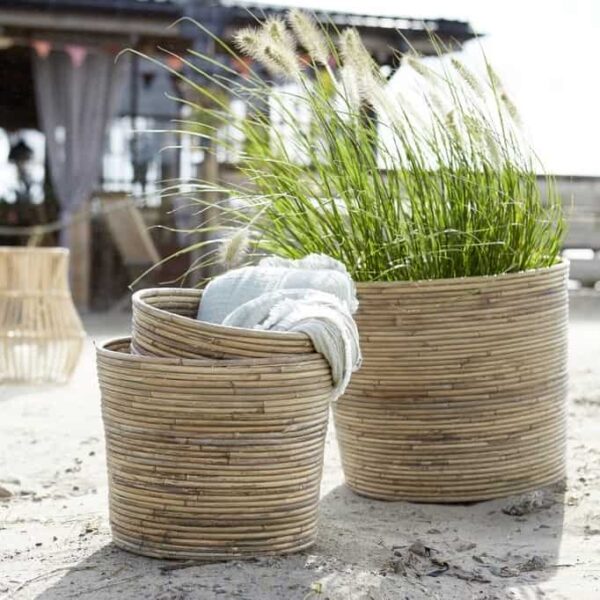 Korv punutud Ø41x h34 pruun