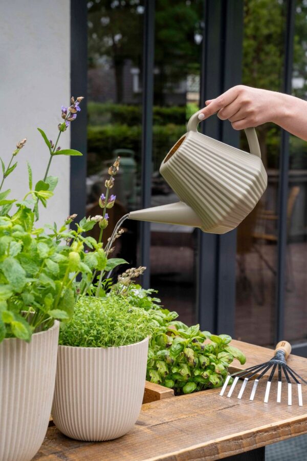 Lillepott Groove Ø21,5x h20cm valge