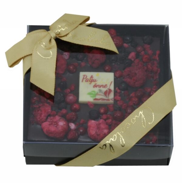 Chocolala Vaarikatahvel + palju õnne logokommiga