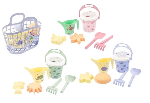 Liivakastimänguasjasd sinises korvis, erinevad 1tk