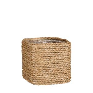 Punutud korv Belmond 12x12x h11cm kile siuga, pruun