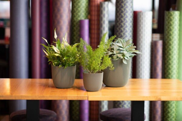 Lillepott Groove Ø21,5x h20cm roheline